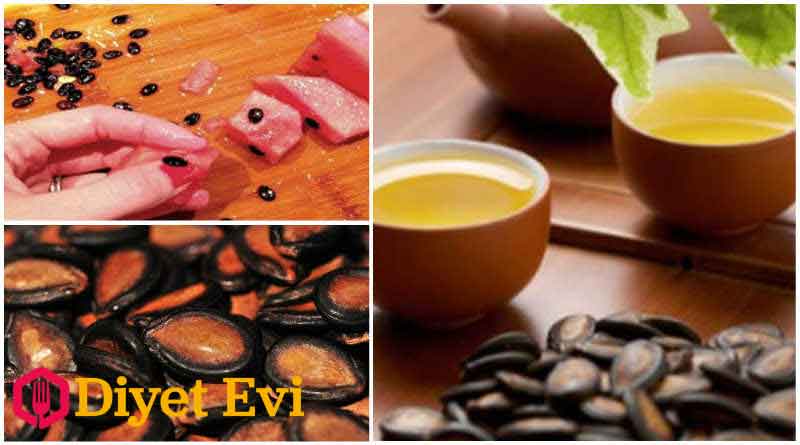 Karpuz çekirdeklerinde magnezyum, potasyum,manganez,demir,çinko,fosfor,tiamin, niasin,doymamış yağlar,proteinler,vitaminler ve minareler bulunur. Evet yanlış okumadınız bu saydığımız bütün yararlı bileşenler karpuz çekirdeğinde mevcut. Ayrıca kalori hesaplamalara göre tam 600 kaloriye sahiptir. Ayrıca kalp sağlığımız için damar yollarını genişletir, hipertansiyona ateroskleroza karşı iyi gelir. Büyük oranda antioksidan a-sitrülin içerir. Devamını okumak için görsele tıklayın.