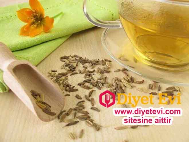 Rezene çayı tarifi: Akdeniz kökenine sahip bu aromatik bitki herhangi bir aktarda bulunabilir, marketlerde çayların satıldığı bölümde de bulabilirsiniz. Rezene çayı diüretiktir, sindirime yardımcı olur ve temizleyicidir. Ödem ile savaşmada harikadır ve bunu yemek yemeden 15 dakika önce günde 1 veya 2 kez içebilirsiniz. Malzemeler: 1 çay kaşığı rezene (5 g), yarım çay kaşığı anason (3 g), 1 bardak su (200 ml). Hazırlanışı: Bunun yapılışı çok kolaydır. Suyu kaynatın, rezeneyi ve anasonu ekleyin. Çayı 20 dakika boyunca demlenmeye bırakın. Ilıkken bu çayı yavaş yavaş için. At kuyruğu çayı faydaları için görsele tıklayın ve 5. fotoğrafa geçin.