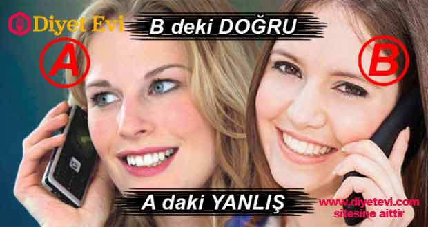 Telefonu hangi kulakta kullanmalıyız Bilim adamlarının yaptıkları araştırmaya göre cep telefonunun yaydığı radyasyon beynin sağ tarafındaki damarları ve beyindeki bölgeleri etkileyip, telefonun sol tarafta kullanıma göre daha fazla zarara yol açıyor. Uzmanların tavsiyesi sol kulak kullanılmalı. Cep telefonu kullanırken sol kulağınızı kullanın, çünkü sağ kulak direkt beyni etkiliyor. Yatmadan önce yatakta telefon kullananlar yaptığınız yanlışın farkına varmak için görsele tıklayın ve son fotoğrafa geçin.