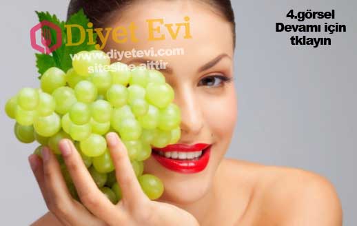 Yaşlanma izlerini yok eden üzüm losyonu: Malzemelerimiz 7 adet büyük üzüm (çekirdeksiz), 1 su bardağı maden suyu, 1 çorba kaşığı limon suyu, yarım kivi suyu. Yapılışı da oldukça basittir. Bütün malzemeleri karıştırın ve buzdolabında saklayın. 3 saat buzdolabında tuttuktan sonra yüzünüze ve boynunuza sürün. 10 dakika boyunca hareket ettirmeden bekleyin ve sonra ılık su ile yıkayabilirsiniz.